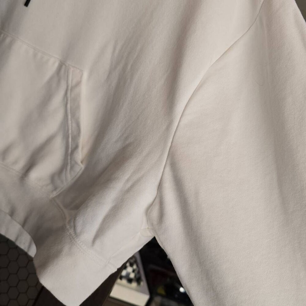 Nike White Swoosh Pink Graphic Hoodie With Front Pockets. M - Picture 2 of 4